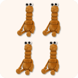 Marcus The Worm Plush 4PCS